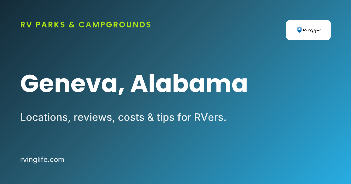 RV Parks In Geneva, Alabama