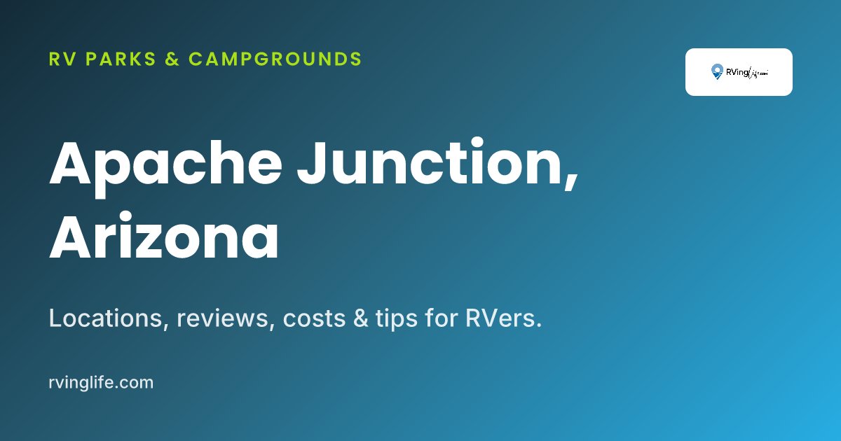 RV Parks In Apache Junction, Arizona