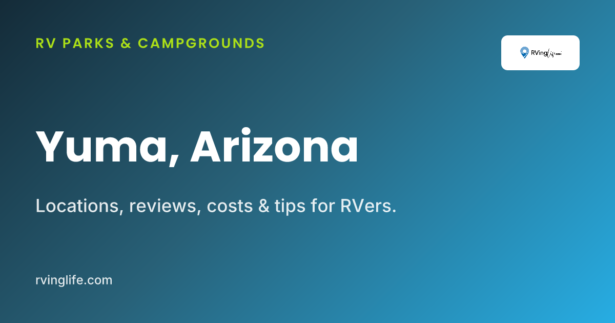 RV Parks In Yuma, Arizona