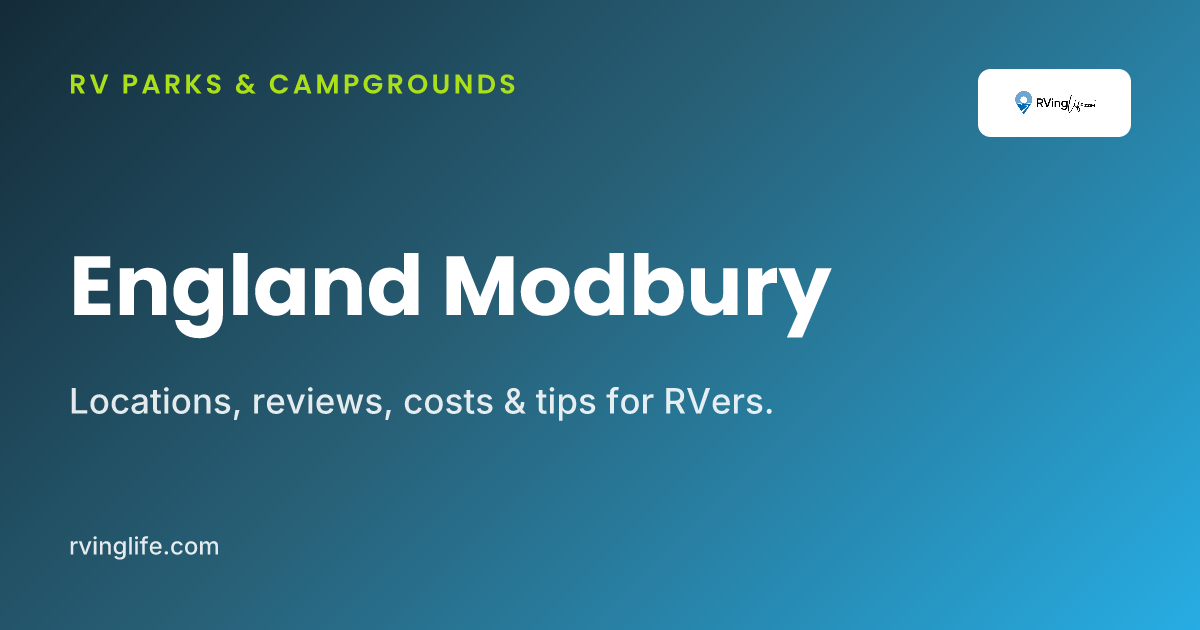 Caravan Parks In Modbury, England