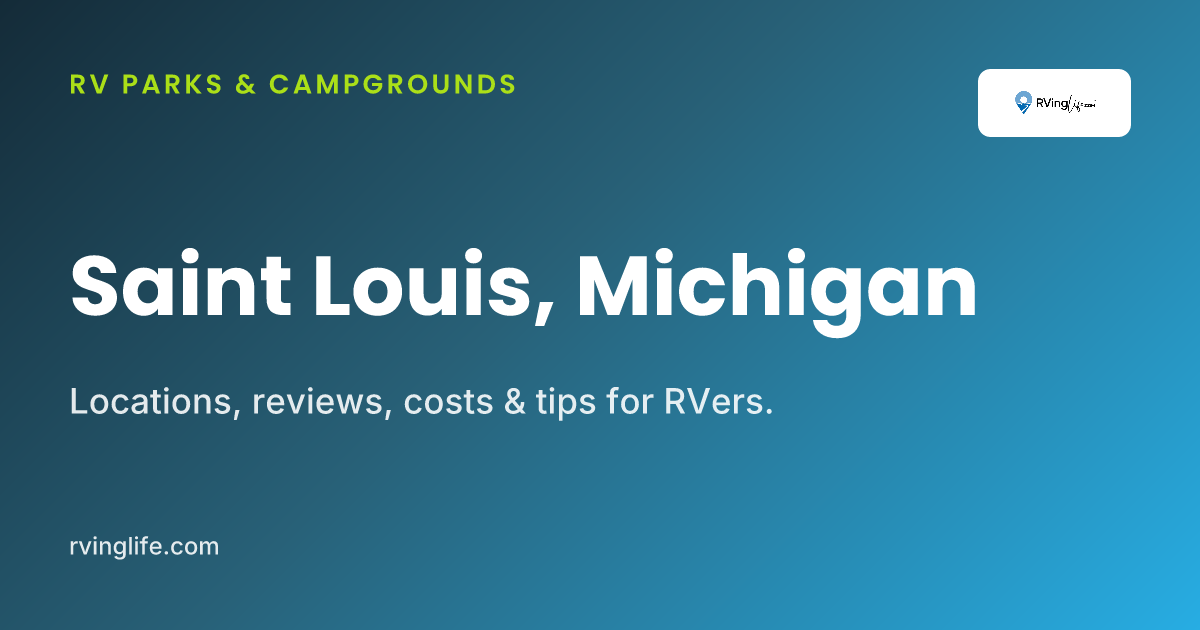 RV Parks In Saint Louis, Michigan