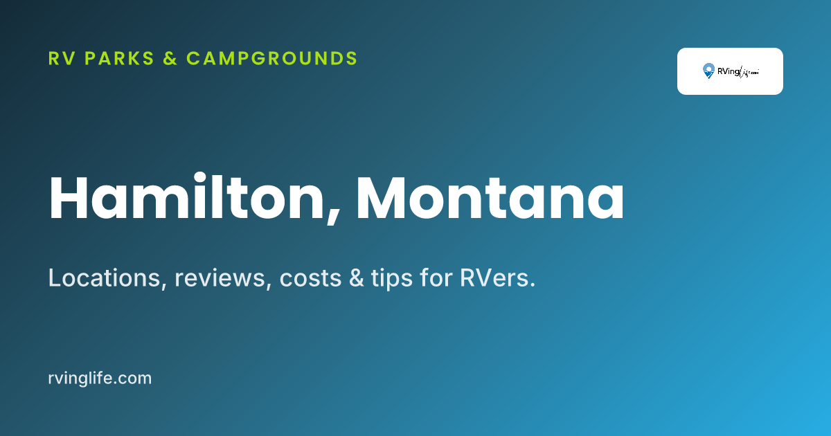 RV Parks In Hamilton, Montana