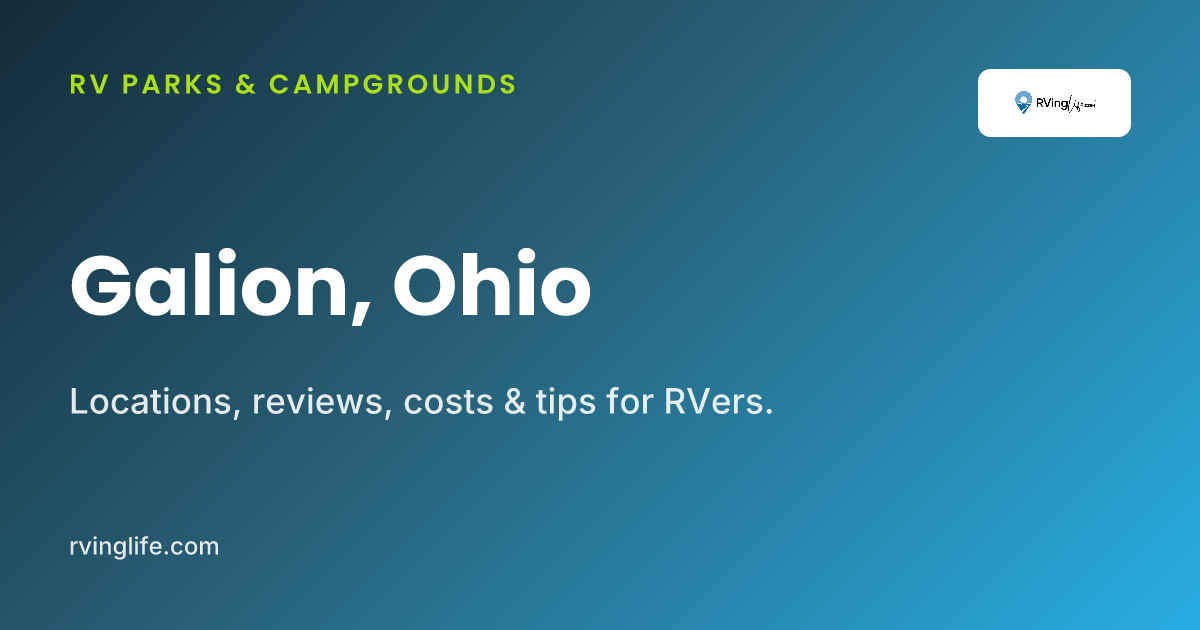 RV Parks In Galion, Ohio