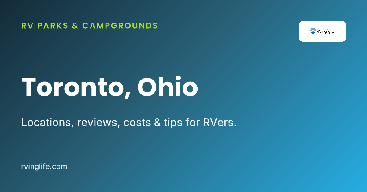 RV Parks In Toronto, Ohio
