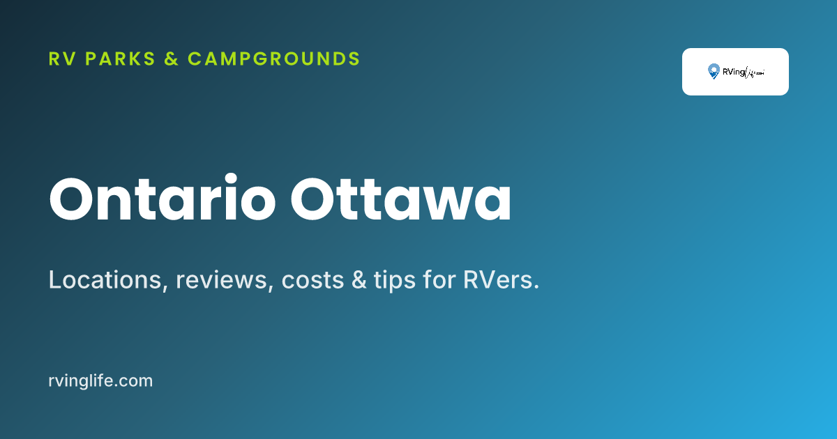 RV Parks In Ottawa, Ontario