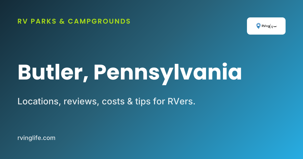 RV Parks In Butler, Pennsylvania