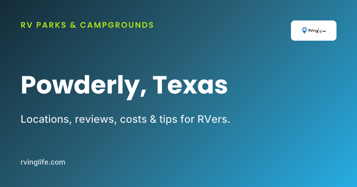 RV Parks In Powderly, Texas