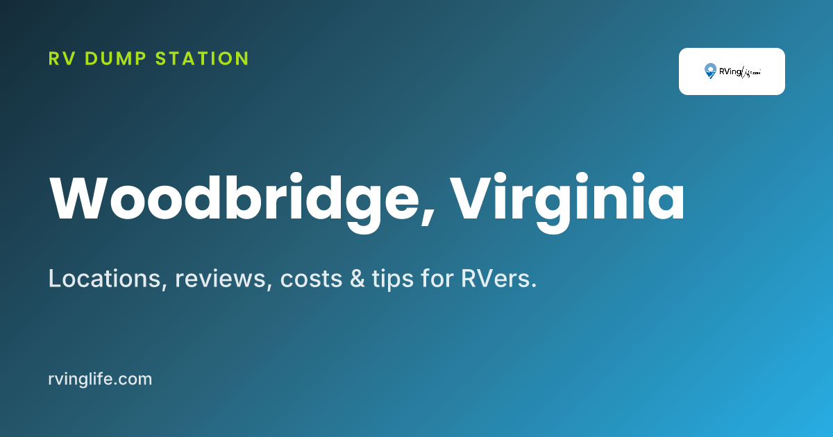 RV Dump Stations In Woodbridge, Virginia