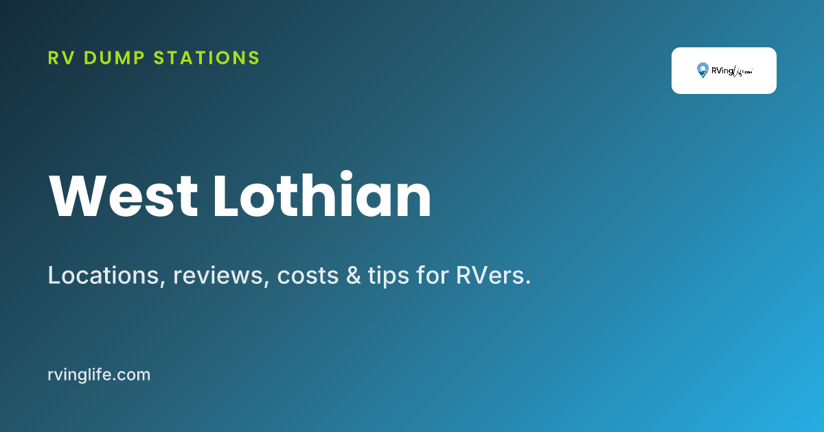 Elsan Points In West Lothian, UK